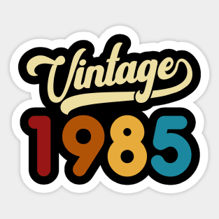 1985 Vintage Gift 35th Birthday Retro Style Sticker